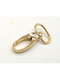 Карабин для сумок, 25*50 мм (20 мм) золото
