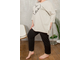 Пижама-костюм женский большого размера из хлопка арт. 13877-6521 (цвет серо-черный) Размеры 60-82
