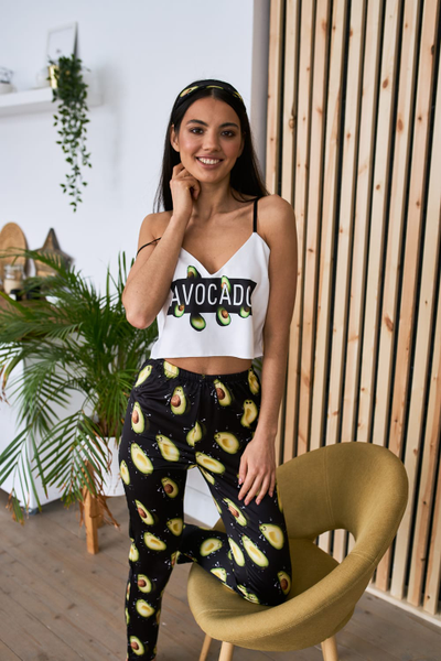 Шёлковые штаны "Avocado"