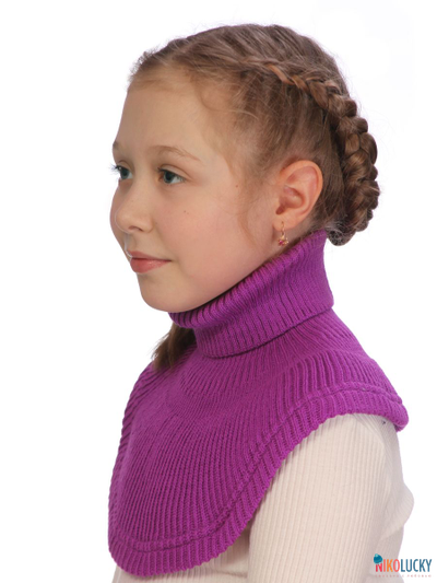 Манишка  21-32, цвет сиреневый р. 1( универсальный от 1 года)