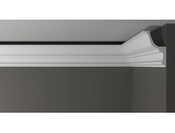 Потолочный плинтус для подсветки DECOR-DIZAYN DD509, из дюрополимера, под покраску, ударопрочный, 2 метра