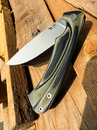 Складной нож Чиж плюс сталь К110, рукоять G10, цвет тайга