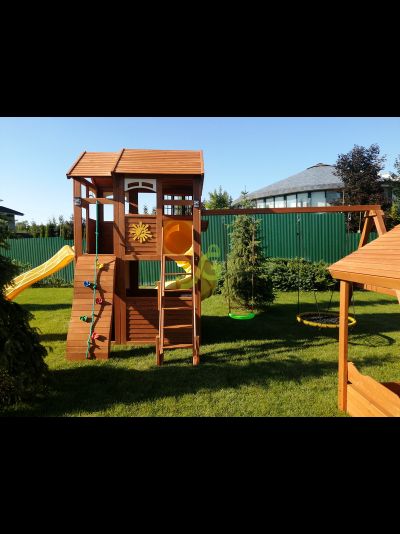 Детская площадка IgraGrad Клубный домик 2 с трубой и рукоходом