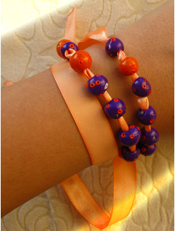 Необычный браслет "Фиолетовый день"