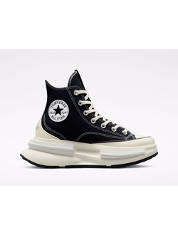 Кеды Converse на платформе низкие с черной полосой белые