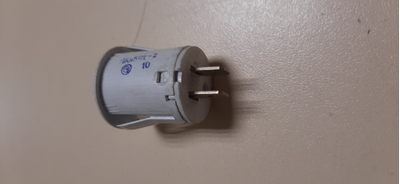 Кнопка освещения духовки с фиксацией 2 контакта