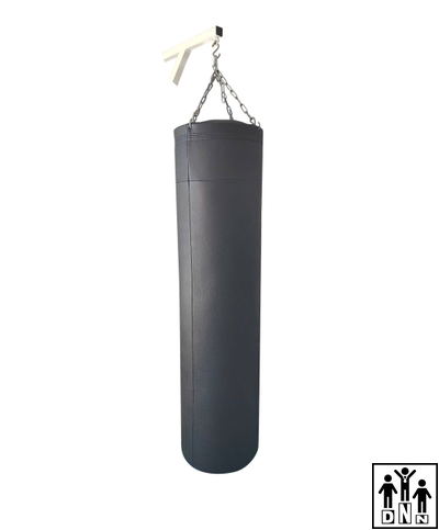 Боксёрский мешок DNN из натуральной кожи (диаметр 45см, h-140см, вес 80кг, толщина кожи до 2 мм)
