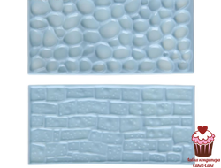 Набор оттисков текстурных Кожа-плитка 2 шт., пластик