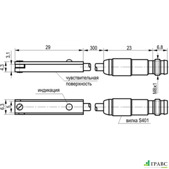 Магниточувствительный датчик MS FE8CA6-41-LS401