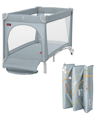 Манеж-кровать Carrello Piccolo + CRL-11501/2 Ash Grey