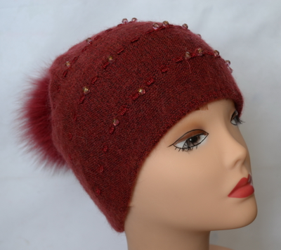 женская шапка с помпоном зима 2016 - 2017