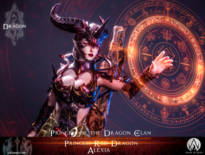 Принцесса-дракон Алексия (красная) - Коллекционная ФИГУРКА 1/6 scale Dragon Princess - Red Dragon Alexia (WS019B) - WAR STORY