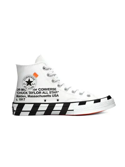 Кеды Converse Chuck Taylor 70 x OFF-WHITE white белые высокие 163862c
