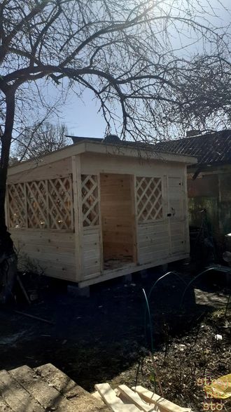 Беседка с хозблоком #22 (Размер 3-2.5-2.2м)