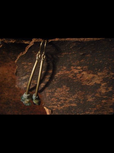 Благотворительность. Серьги "Геометрия осени"