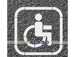 Трафарет для нанесения разметки "Инвалид", М4