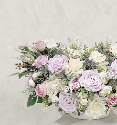 Композиция из искусственных цветов - Сиреневый туман № КВВ059 - Купить на АОАБУКЕТ