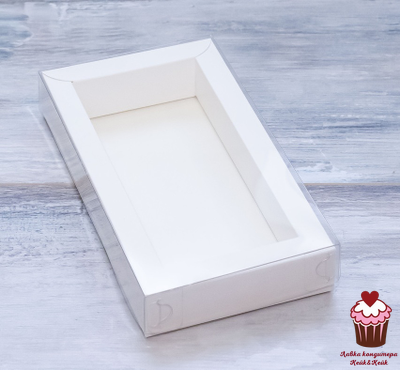 Коробка под дубайский шоколад прозрачная 17х9х3 см