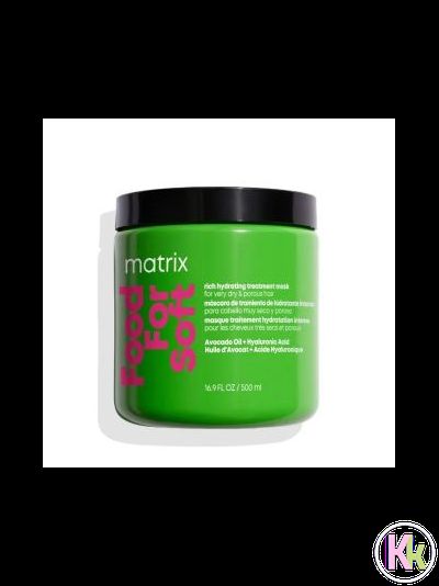 Matrix Food For Soft Профессиональная маска для питания сухих и пористых волос, 500 мл