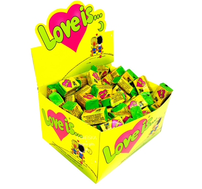 Жевательная резинка Love is, кокос и ананас, 100 штук