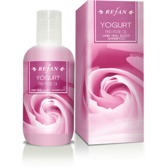 Шампунь  для  волос тела Йогурт и розовое масло, 200мл