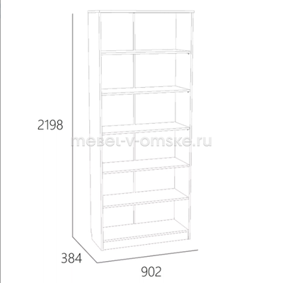 Шкаф комбинированный Оливия - 040.62Х