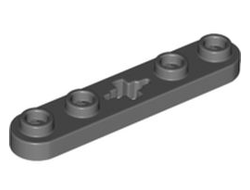 Technic, Plate 1 x 5 with Smooth Ends, 4 Studs and Center Axle Hole, Dark Bluish Gray (32124 / 6306725)