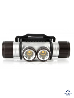 Фонарь подводный налобный Sargan "NIGHT STAR" 900Lm, теплый свет