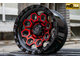 Комплект дисков R18 9,0J ET+0 6*139,7 FBX 178-8 Черный с красным (R690)