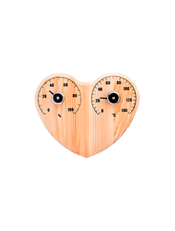 Термометр для сауны СБО-3тг банная станция+гигрометр "сердце"