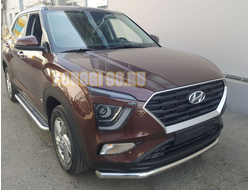 Защита переднего бампера d60 для Hyundai Creta 2021-