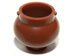 Minifigure, Utensil Pot Small with Handle Holders, Reddish Brown (98374 / 4652409 / 6160180 / 6408710)