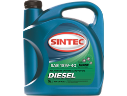 Масло SINTEC Diesel SAE 15W-40 API CF-4/CF/SJ канистра 5л/Motor oil 5liter can