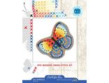 Бабочка ehw022, РТО  (набор для вышивания нитками) vkn