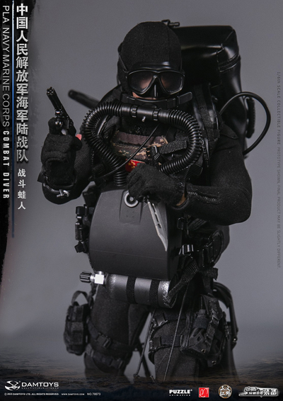 Китайский боевой пловец - КОЛЛЕКЦИОННАЯ ФИГУРКА 1/6 PLA Navy Marine Corps Combat Diver (78073) - DAMTOYS