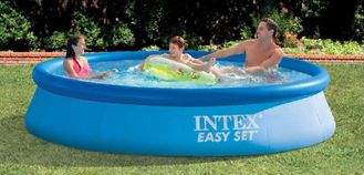 26166 Бассейн Intex Easy Set 457х107см, 12430л, фил.-насос 3785л\ч, лестница, тент, подстилка