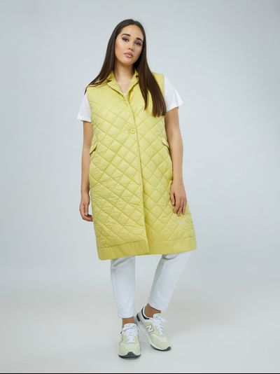 Жилет удлиненный стеганный