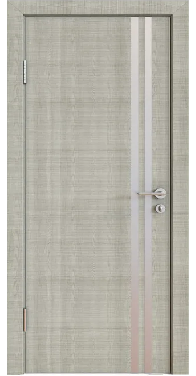 ТАНДОР МОДЕЛЬ 506, ДУБ СЕРЫЙ/ АЛЮМИНИЕВАЯ КРОМКА ПО ТОРЦАМ/ ВЕРТИКАЛЬНЫЕ АЛЮМИНИЕВЫЕ МОЛДИНГИ