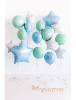 Сет из фольгированных шаров "Космос"