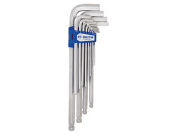 Набор Г-образных шестигранников 2-19 мм, длинные, с шаровым окончанием, 13 предметов KING TONY ST20203MR