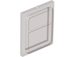 Glass for Train Door with Lip on All Sides, Trans-Brown (Old Trans-Black) (35157 / 6244882)