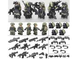 Фигурки спецназа России с оружием и аксессуарами (Лего совместимые фигурки)