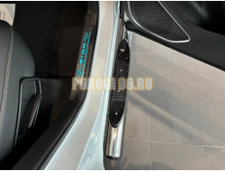Пороги труба с проступью Папа Тюнинг d76 для JETOUR X90 Plus 2022-