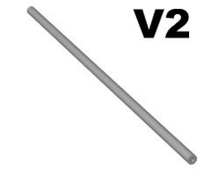 Hose, Pneumatic 4mm D. V2 Precut 23L / 18.4cm, Light Bluish Gray (26436 / 6150192 / 6351926)