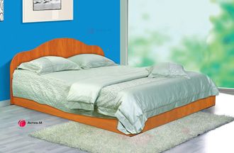 Кровать  двуспальная с низкой спинкой