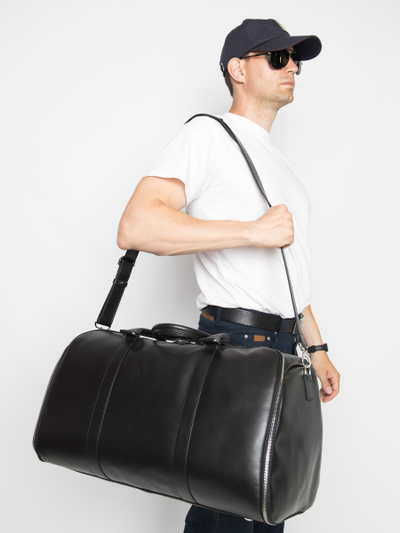 Кожаный портплед / дорожная сумка Goffredo 
Premium black (арт. 4045-51)