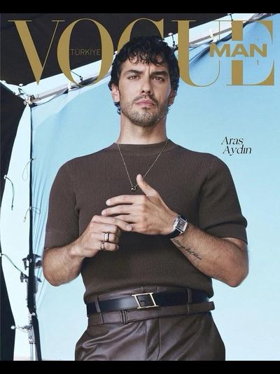 Vogue Man Turkey Magazine Issue 1 2025 Aras Aydın Cover, Иностранные журналы в Москве , Intpressshop