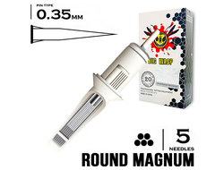 5RM/0,35 mm - Round Magnum "BIG-WASP" (STANDARD WHITE)