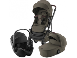 Коляска 3в1 Britax Roemer SMILE 5Z LUX Urban Olive + автокресло BABY-SAFE PRO Space Black