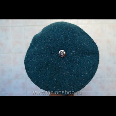 Берет на осень для женщин Vizio Италия 5892 BO вязаный зеленый